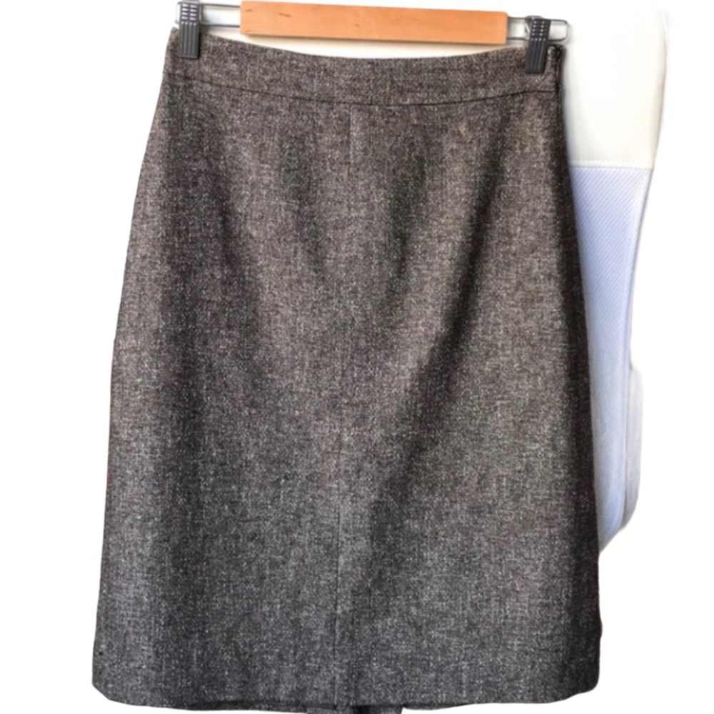 Ann Taylor A-line Wool Brown Skirt Size 0
